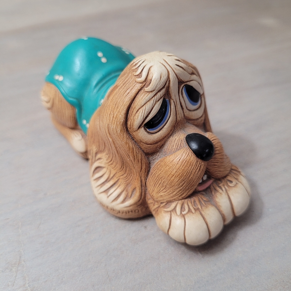 Pendelfin Vintage "Pooch" Hand Painted Stonecraft Collectible Dog Figurine